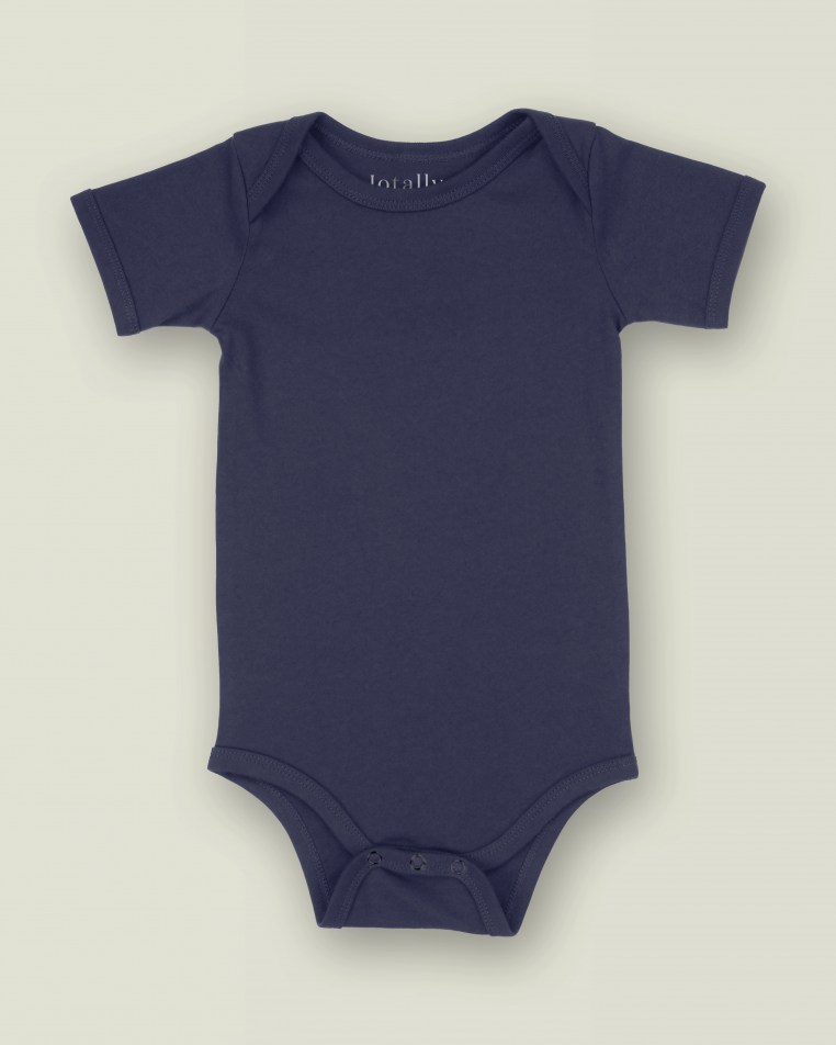Star Initial Bodysuit Navy / Gold