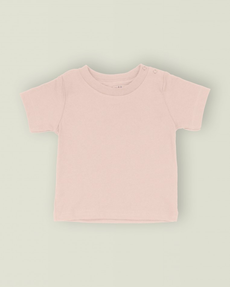 Script Family Name Baby Tee Light Pink / Black