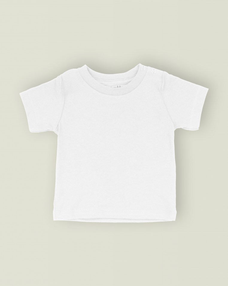 Initial and Script Name Baby Tee White / Black / Rose Gold